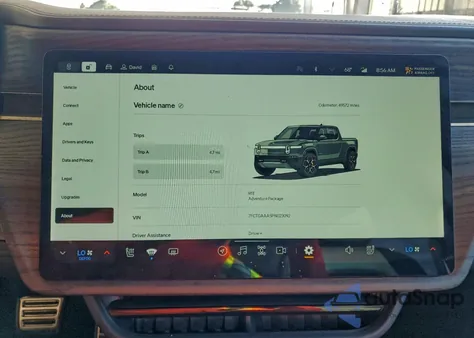 2023 Rivian R1T Adventure z USA, uszkodzony, nr VIN 7FCTGAAA5PN023092